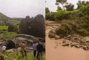 VIDEO: અમરેલીના ખાંભામાં ધડાકા સાથે પાણીની ટાંકી થઈ ધારાશાયી, 7 ગામને પીવાના પાણીની થશે સમસ્યા