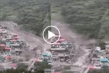 VIDEO: ઉત્તરાખંડમાં વિનાશ, પહાડો પરથી કાટમાળ આવતા ઘરો તણાયા, 4ના મોત, 50 ગુમ.