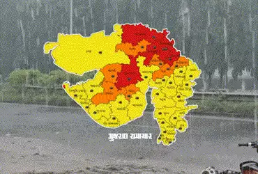 ગુજરાતમાં આગામી 2 દિવસમાં અતિભારે વરસાદની આગાહી, 5 જિલ્લાઓ માટે RED ALERT જાહેર કરાયું.