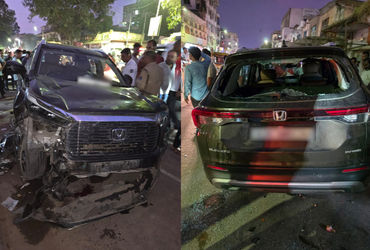 અમદાવાદમાં બેફામ દોડતી કારનો 'આતંક': બે એક્ટિવાને મારી ટક્કર, બે લોકો ગાડી નીચે દબાયા, કારચાલક પોલીસ હવાલે