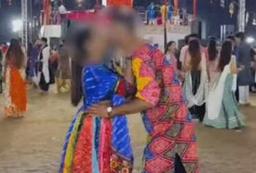 યુનાઈટેડ વે ગરબામાં કિસ કરતા કપલની અશ્લીલ હરકતનો વીડિયો વાયરલ