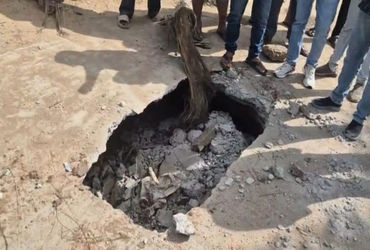 ગણપતિ ફાટસર રોડ પર 1 જ વર્ષમાં 5 ફૂટનું ગાબડું