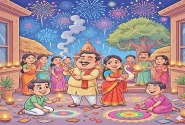 આણંદ અને ખેડા જિલ્લામાં દિવાળીની ઉજવણી