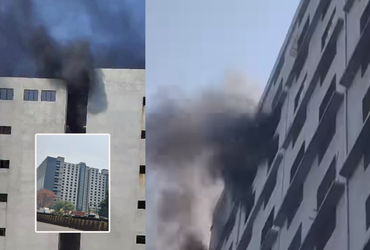 સુરતના સારોલીમાં ટેક્સટાઈલ માર્કેટના 12માં માળે આગ, અરાજકતા વચ્ચે ફાયર બ્રિગેડ ઘટના સ્થળે | સુરત ટેક્સટાઇલ માર્કેટ સારોલી 12મા માળે ભીષણ આગ