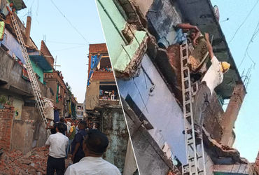 અમદાવાદના અમરાઈવાડી સ્લમ ક્વાર્ટર્સમાં ગેલેરીનો એક ભાગ ધરાશાયી, 3 ઘાયલ, 15ને બચાવાયા | અમદાવાદના અમરાઈવાડી વિસ્તારમાં AMC સ્લમ ક્વાર્ટરનો સ્લેબ તૂટી પડતા અકસ્માત