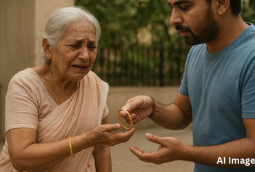 અમદાવાદઃ વેજલપુરમાં 76 વર્ષીય વૃદ્ધાને ‘ભૂવા’એ મંદિર બહાર છેતર્યા, વાતોમાં ઉલઝાવી સોનાની બંગડી લઈ ફરાર