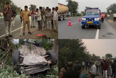 શામળાજી-હિંમતનગર હાઈવે પર ગમખ્વાર અકસ્માત, કાર પલટી જતાં 3ના મોત, 2 ઈજાગ્રસ્ત