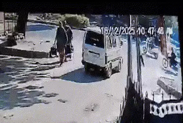 બાળકો ભરેલી સ્કૂલ વાન 15 ફૂટ હવામાં ફંગોળાઈ, વહેલી સવારે ભયાનક અકસ્માત.