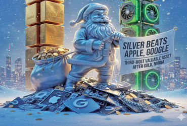 ચાંદી વિશ્વની ત્રીજી સૌથી મૂલ્યવાન એસેટ, જેની માર્કેટ કેપ વધીને 4.04 ટ્રિલિયન ડોલર થઈ.