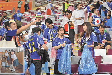 જાપાનના લોકો મેચ જોયા બાદ સ્ટેડિયમની સફાઈ કરે છે: પ્રેરણાદાયી પહેલ!