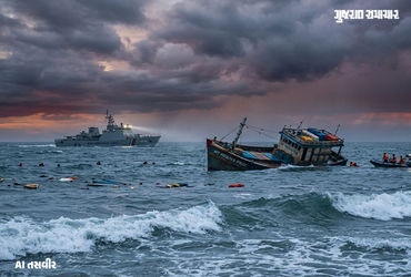 અંદમાન સાગરમાં રોહિંગ્યા-બાંગ્લાદેશીઓને લઈ જતી બોટ ડૂબી, આશરે 250 લોકો ડૂબી ગયાની આશંકા.