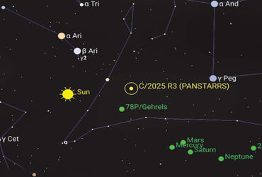 C/2025 R3 (પાનસ્ટાર્સ) ધૂમકેતુ 1.70 લાખ વર્ષ પછી પૃથ્વી નજીક ફરી આવી રહ્યો છે.