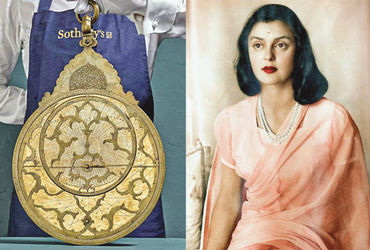 મહારાણી ગાયત્રી દેવીના ઐતિહાસિક ખગોળીય કમ્પ્યુટરની UKમાં હરાજી થવાની છે.