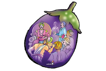 રાજા ખાય રીંગણાં                                         .