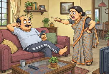 મંદિરમાં હિંડોળાના અને ઘરમાં ડોળાના દર્શન