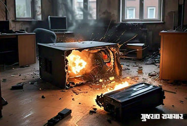 EV battery explodes while charging in Ahmedabad