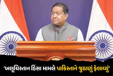 પાકિસ્તાને બલૂચિસ્તાનમાં ચાલી રહેલી હિંસા પાછળ ભારતનો હાથ હોવાનો આરોપ કર્યો છે, ત્યારે ભારતે જડબાતોડ જવાબ આપી આપી પાકિસ્તાનના આરોપોને સખત શબ્દોમાં નકારી કાઢ્યા છે.