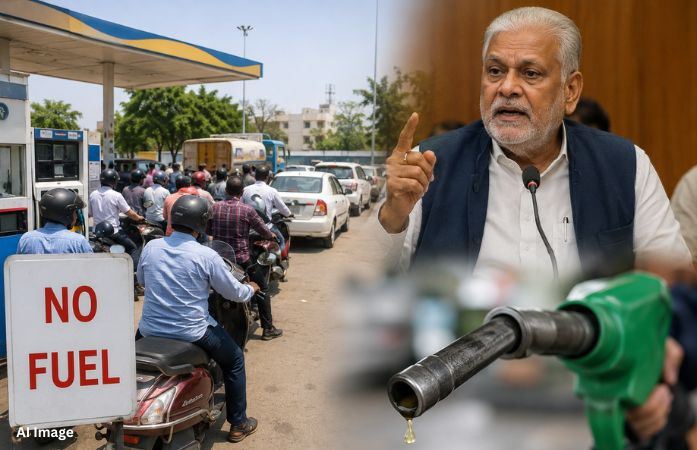 ભાજપ સાંસદે જ ઈંધણ અછતની પોલ ખોલી, રૂપાલાએ કહ્યું- 40% જ છે પેટ્રોલ-ડીઝલ... 1 - image