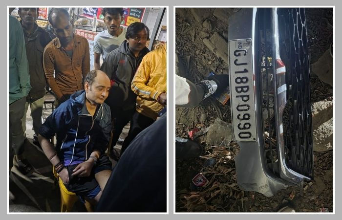 અમદાવાદમાં શીલજ નજીક નશામાં ધૂત કારચાલકનો આતંક, એકસાથે 9 વાહનોને લીધા અડફેટે 2 - image