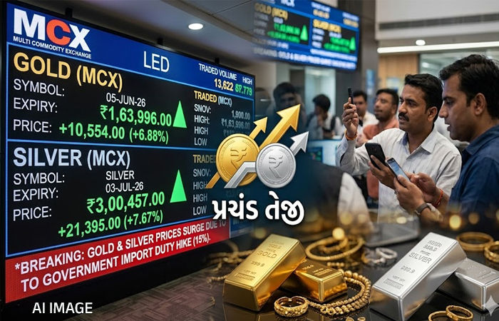 વાયદા બજારમાં પ્રચંડ તેજી, ચાંદી 3 લાખને પાર, સોનું એકઝાટકે 10000 રૂપિયાથી વધુ મોંઘું થયું 1 - image