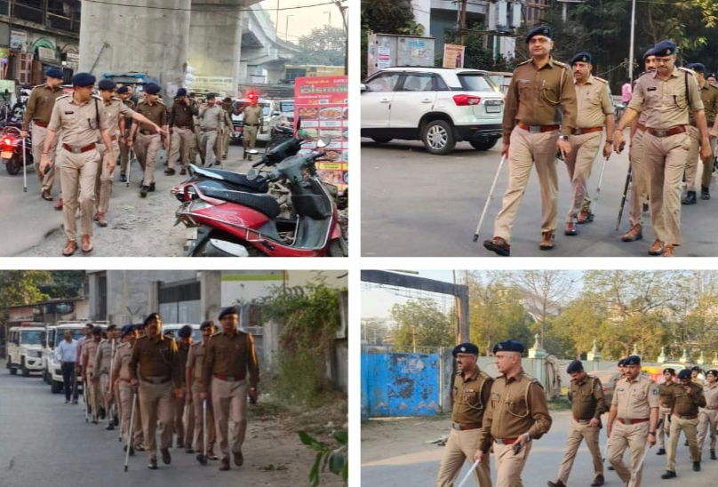 ઉત્તરાયણ દરમિયાન પતંગ બજારો પાસે ટ્રાફિકની સમસ્યા,પોલીસનું બે દિવસ ફૂટ પેટ્રોલિંગઃડ્રાેનથી નજર 2 - image