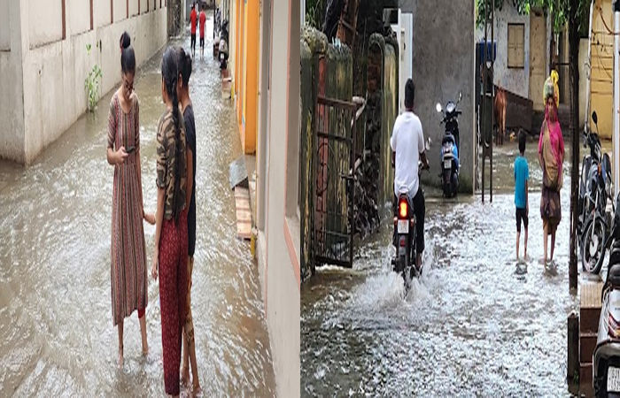 જામનગર શહેરમાં આજે સવારે મેઘરાજાની ધમાકેદાર એન્ટ્રી થઈ જતાં જામનગરવાસીઓ ખુશ ખુશાલ 1 - image