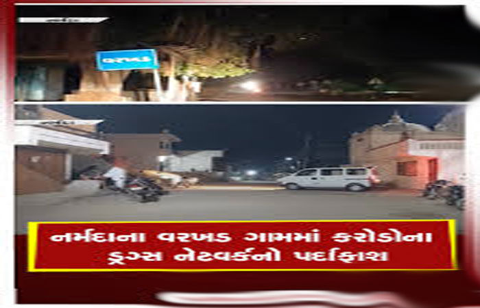 નર્મદા જિલ્લાના વરખડમાં મેફેડ્રોન ફેક્ટરી પર દરોડો : 74 કરોડનું ડ્રગ જપ્ત 1 - image