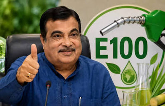 ભારતમાં 100 ટકા ઇથેનોલ ઇંધણને કાયદેસરની મંજૂરી અપાઇ : ગડકરી 1 - image