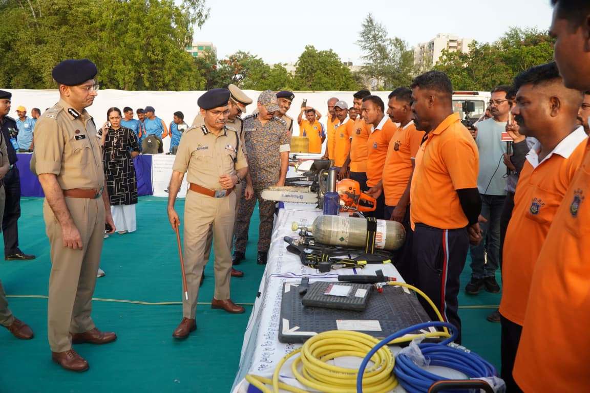 વડોદરામાં દસ દિવસમાં ચોમાસાની દસ્તકઃ પહેલીવાર તમામ સુરક્ષા તળોની સંયુક્ત ડિઝાસ્ટર વર્કશોપ 1 - image