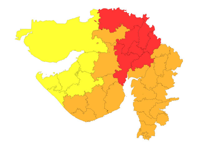 ગુજરાતના 7 જિલ્લામાં રેડ એલર્ટ, આગામી 6 દિવસ ગાજવીજ સાથે ભારે વરસાદની આગાહી 2 - image