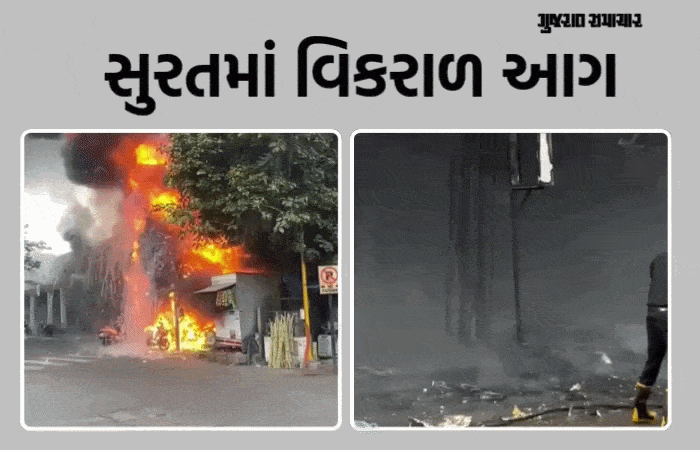 સુરતના અડાજણના એપાર્ટમેન્ટમાં ભીષણ આગ, 15થી વધુ વાહનો રાખ!