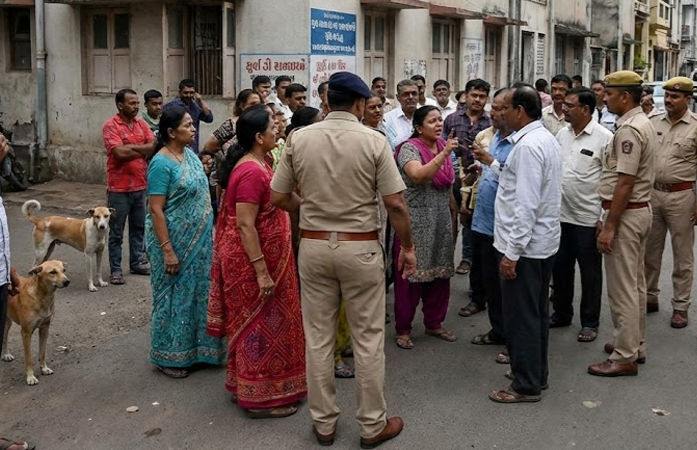 Paldi neighbourhood clash over stray dog leaves three injured  four booked