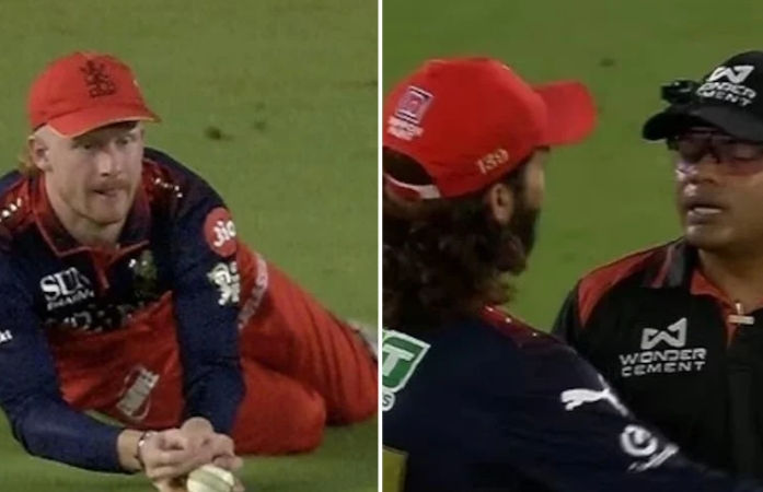VIDEO: IPL 2026ની ફાઈનલમાં વોશિંગ્ટન સુંદરના કેચ પર વિવાદ, અમ્પયાર સાથે RCB કેપ્ટનની રકઝક 1 - image