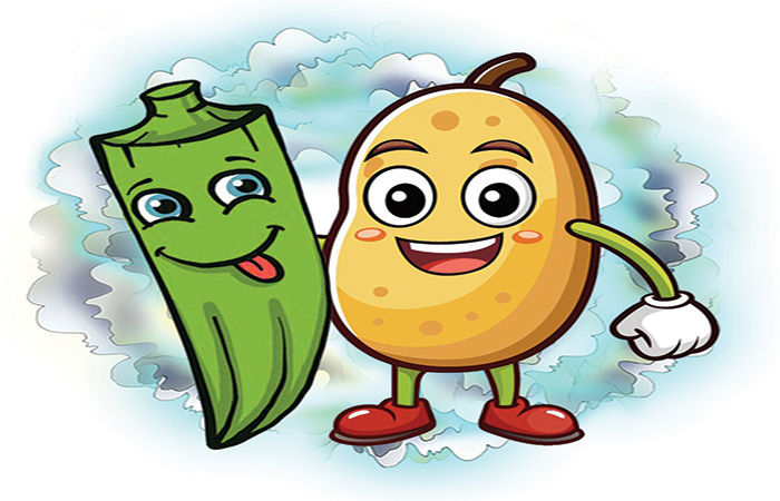 બટાટા અને ભીંડાની ધમાલ ફાઈટ . 1 - image