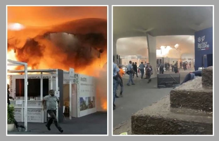 બ્રાઝિલમાં COP30 ક્લાઈમેટ સમિટમાં ભીષણ આગ, ભારતીય મંત્રી સહિત 190 દેશના પ્રતિનિધિના જીવ તાળવે ચોંટ્યા 1 - image