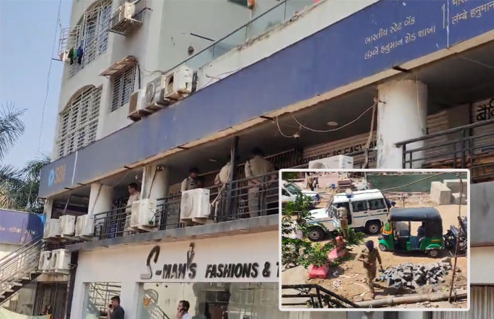 સુરતના વરાછામાં SBI બેન્કમાં લૂંટ