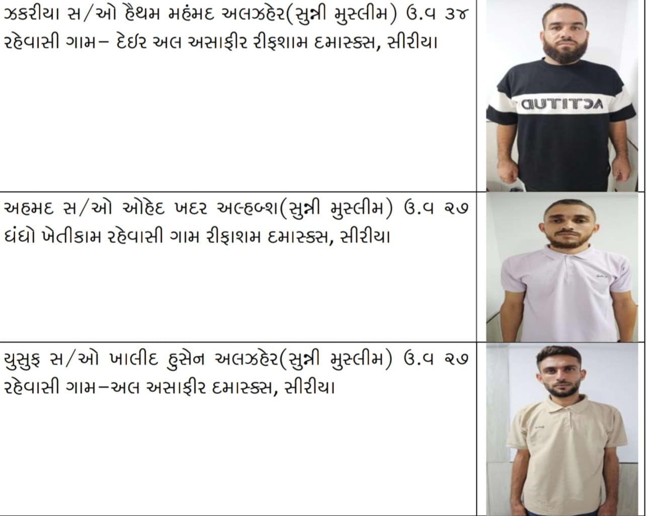 ગાઝા પીડિતો બનીને મસ્જિદોમાંથી ભંડોળ ઉઘરાવતા ત્રણ સીરિયન નાગરિક ઝડપાયા, અમદાવાદ ક્રાઇમ બ્રાન્ચની દિલ્હીમાં કાર્યવાહી 3 - image