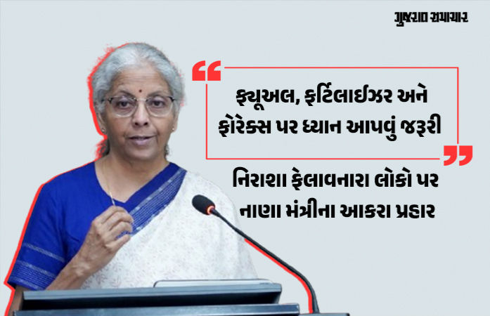 ફ્યૂઅલ ડ્યૂટી ઘટાડતાં સરકાર પર ₹1 લાખ કરોડનો બોજ, પરંતુ ભારતનું અર્થતંત્ર મજબૂતઃ નિર્મલા સીતારમણનો દાવો 1 - image