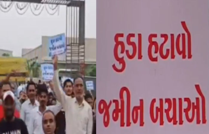 હિંમતનગર: '40 ટકા ખેડૂતોની જમીન કપાતમાં જશે', કાંકણોલમાં 11 ગામના ખેડૂતોનો ઉગ્ર વિરોધ 2 - image