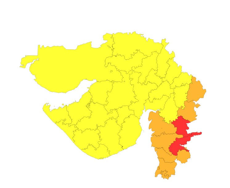 Gujarat Rain: ગુજરાતના બે જિલ્લામાં અતિ ભારે વરસાદની આગાહી, 9 જિલ્લામાં ઑરેન્જ ઍલર્ટ 2 - image