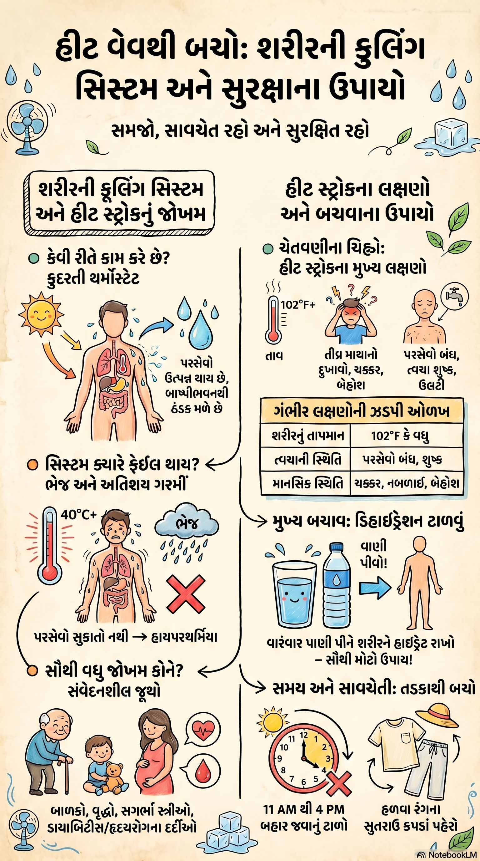 Explainer: પ્રચંડ ગરમી સામે બચાવતી શરીરની કુદરતી કુલિંગ સિસ્ટમ શું છે? વાંચો લૂથી બચવાના મહત્ત્વના સૂચનો 2 - image