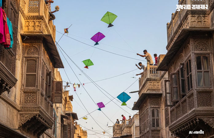 પતંગરસિયાઓ ખુશખુશાલ: ઉત્તરાયણ અને તેના પછીના દિવસે પવન રહેશે અનુકૂળ, જાણીલો આગાહી 1 - image