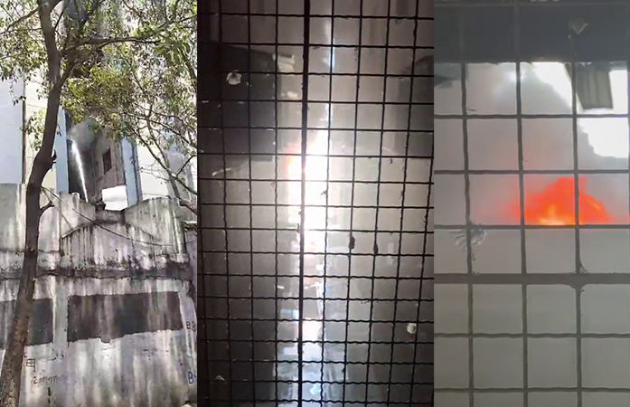 સુરતની મિલેનિયમ માર્કેટમાં ભીષણ આગ: ધુમાડાના ગોટેગોટાથી રિંગ રોડ પર અફરાતફરી 1 - image