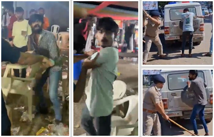 VIDEO: ધારી પોલીસે અસામાજિક તત્ત્વોને પાઠ ભણાવ્યો, કોઇએ બિરદાવ્યા તો કોઇએ ટીકા કરી 1 - image