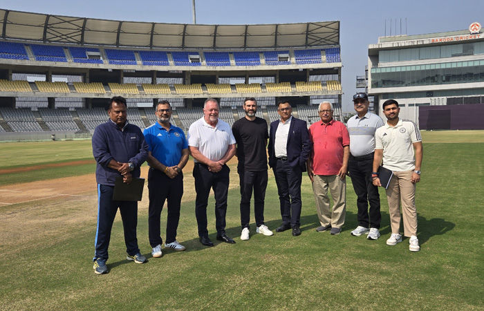 બીસીસીઆઈ અને ન્યુઝીલેન્ડ ક્રિકેટ ડેલિગેશન બીસીએ સ્ટેડિયમની મુલાકાતે 1 - image