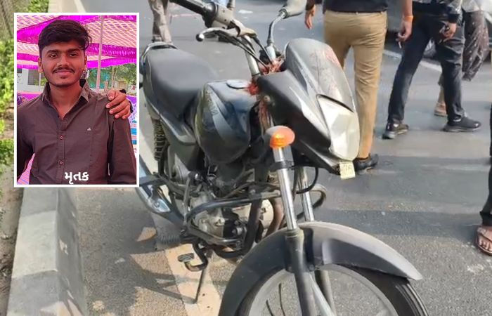 અમદાવાદ- SG હાઇવે પર છારોડી નજીક હિટ એન્ડ રન, અજાણ્યા વાહનની ટક્કરે બાઈકચાલકનું મોત 2 - image