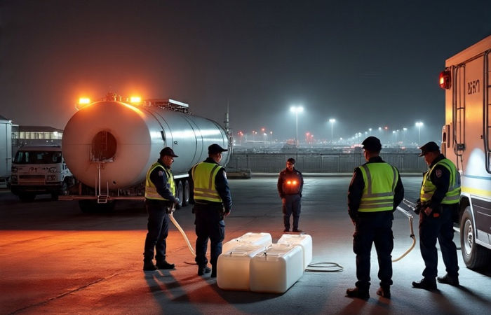 Three held for siphoning aviation turbine fuel from tanker near Ahmedabad airport cargo complex