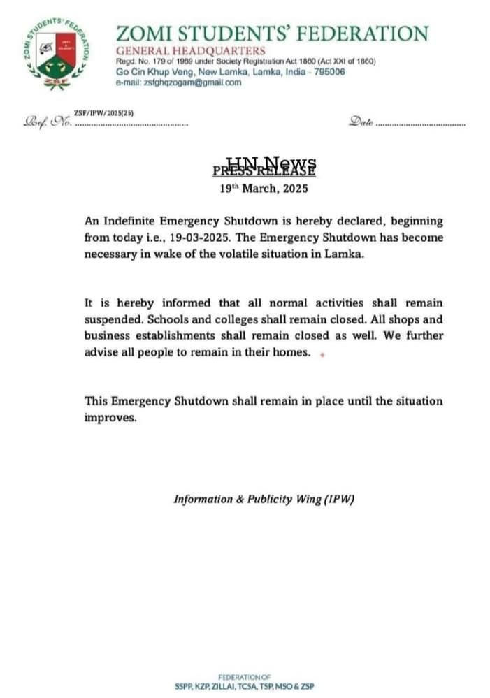 VIDEO : મણિપુરમાં ફરી હિંસા, હમાર-જોમી સમુદાય વચ્ચે ચુરાચાંદપુરામાં હિંસક અથડામણ, કર્ફ્યુ લાગુ 2 - image