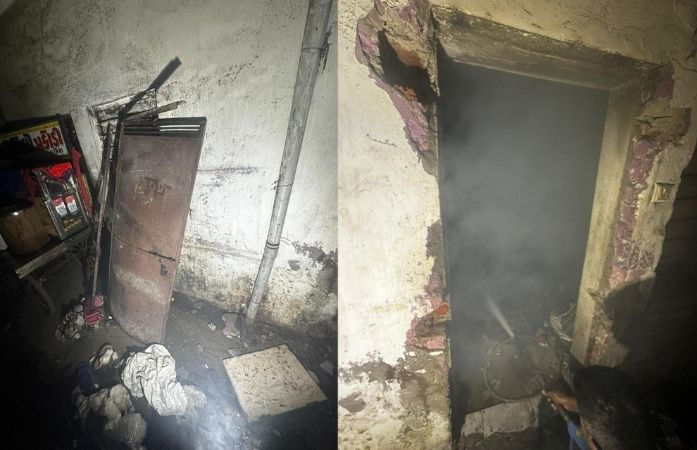 અમદાવાદના નારણપુરામાં વહેલી સવારે સિલિન્ડર બ્લાસ્ટ, 5 લોકો દાઝ્યાં; આસપાસના મકાનોના કાચ તૂટ્યાં 1 - image