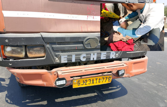 Man fatally knocked down by truck near Bopal bridge
